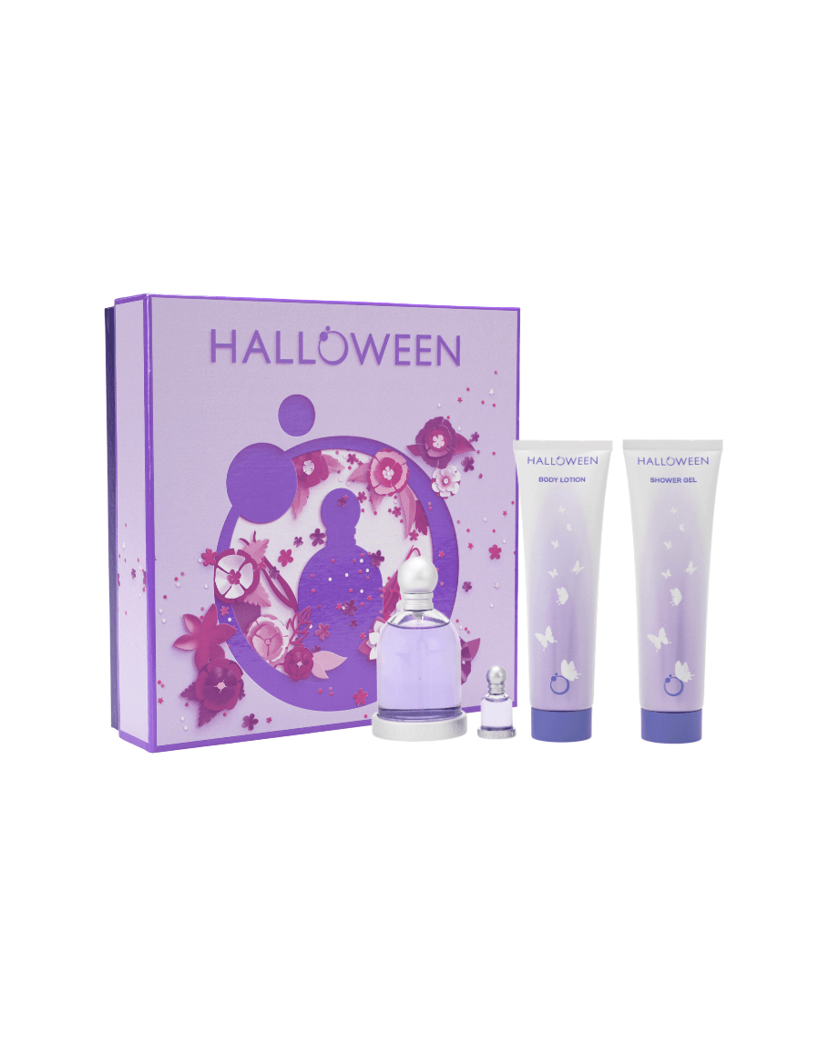 Set Halloween (perfume 100 ml + mini 4.5 ml + body lotion 150 ml + gel de baño 150 ml) - Ufemme