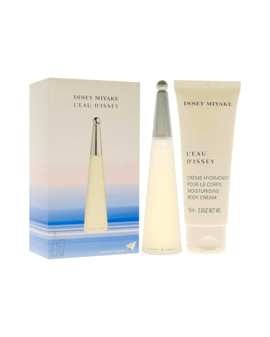 Set Issey Miyake L’eau D’issey (perfume 100 ml edt + crema hidratante perfumada 75 ml) Mujer