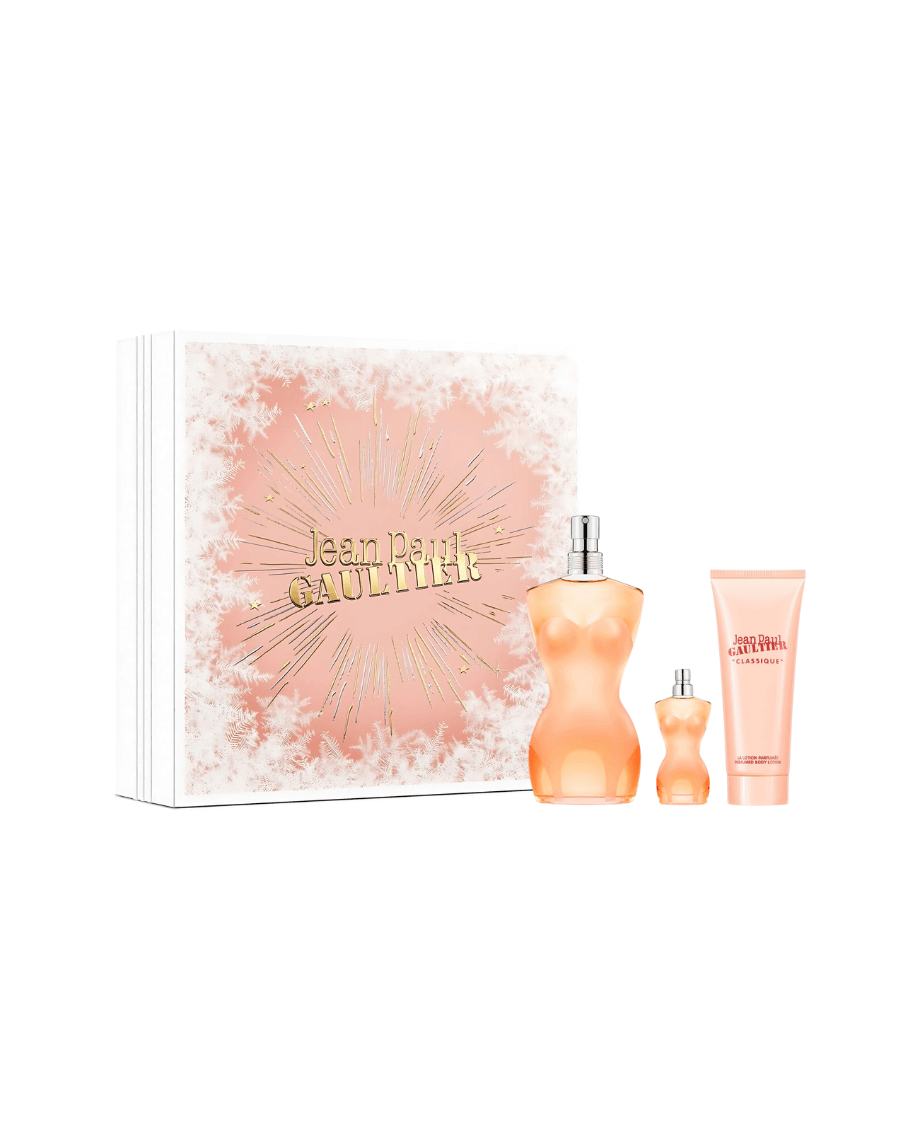Set Jean Paul Gaultier Classique (perfume 100 ml + crema 75 ml + mini 6 ml) - Ufemme