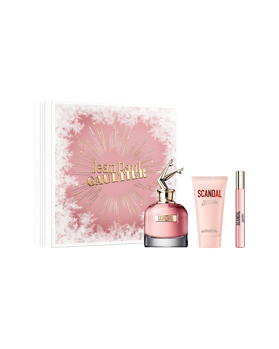 Set Jean Paul Gaultier Scandal (perfume 80 ml + mini 10 ml + body lotion 75 ml) - Ufemme