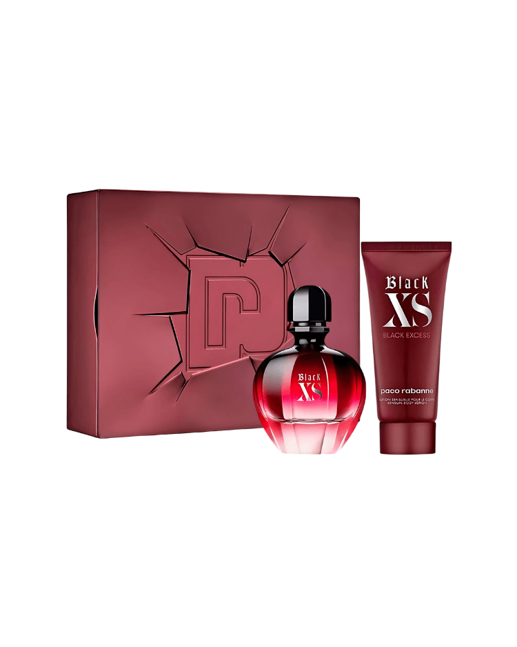 Set Paco Rabanne Black XS (perfume 80 ml + body lotion 100 ml) - Ufemme