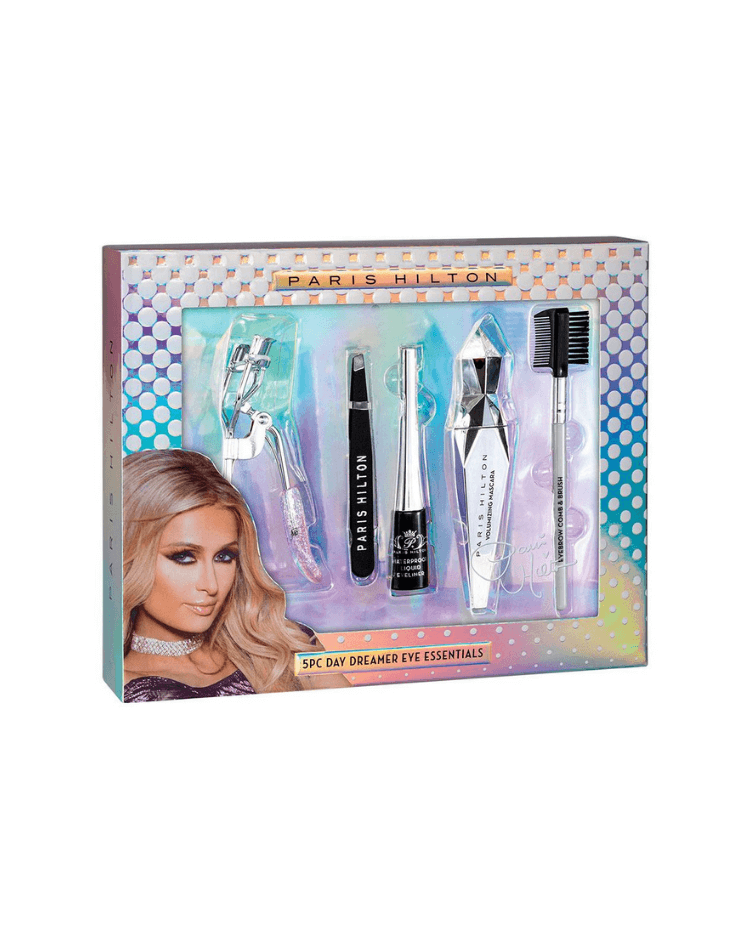 Set Paris Hilton | Day Dreamer Eye (delineador + mascara + enchinados + pinza depilar + cepillo cejas) - Ufemme