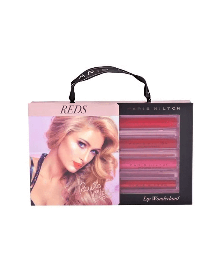 Set Paris Hilton  Reds Lip Wonderland (4 brillos de labios de 4 ml cu) - Ufemme