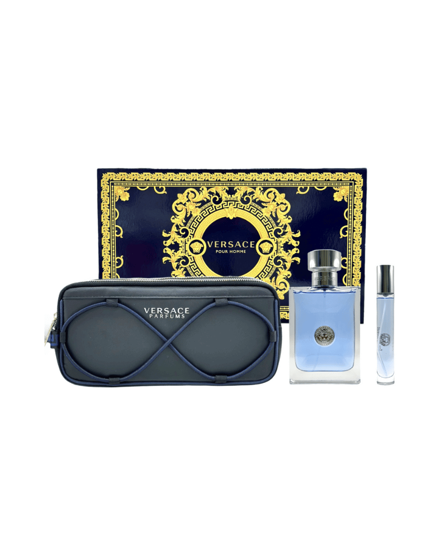 Set Versace Pour Homme (perfume 100 ml + mini perfume 10 ml + pouch) Hombre