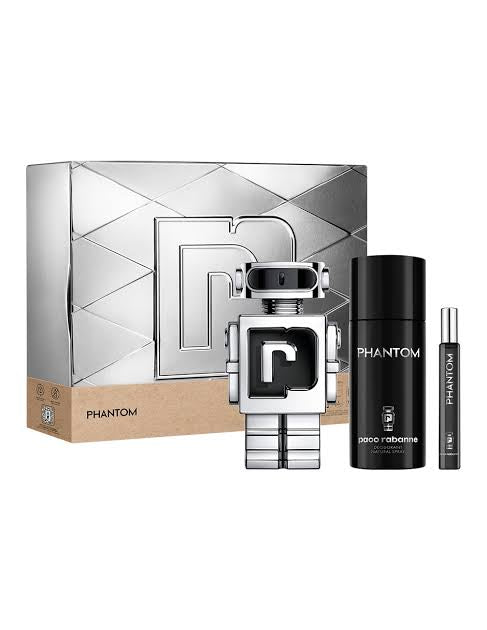 Set Paco Rabanne Phantom (perfume 100 ml + mini 10 ml + desodorante spray 150 ml) hombre