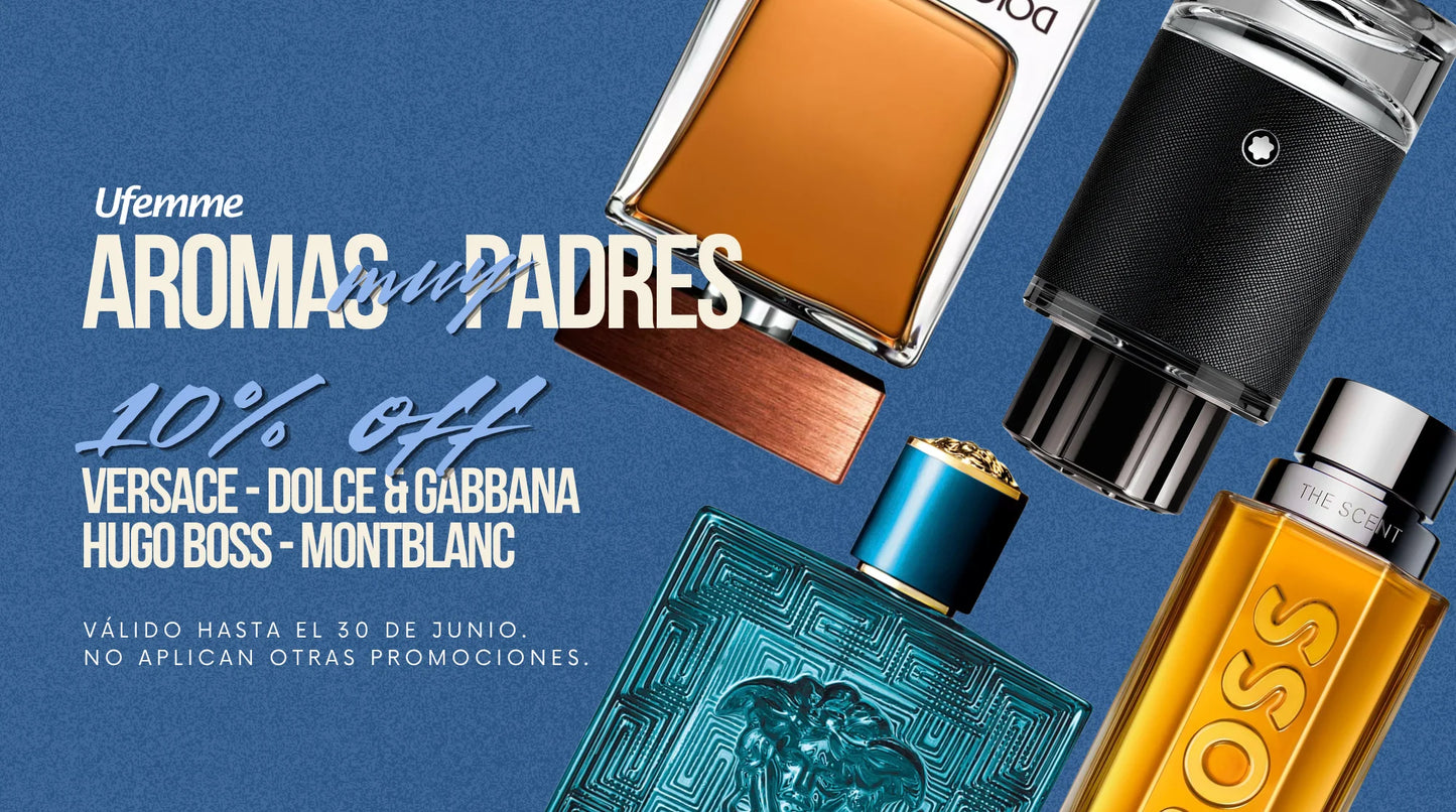 Botellas de fragancias Versace Eros y Dylan Blue exhibidas en Ufemme, una tienda departamental de México.