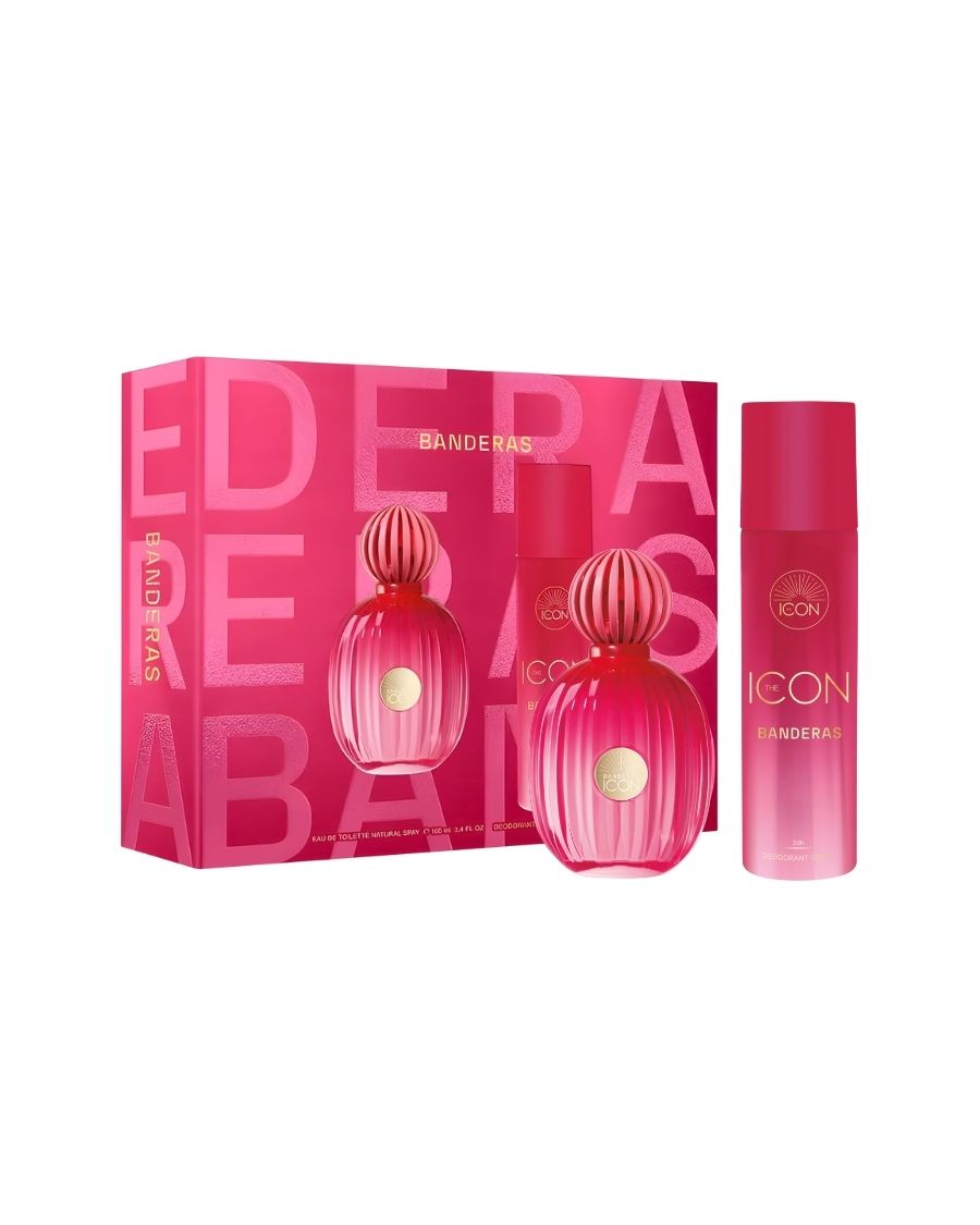 Set Antonio Banderas The Icon (EDP 100 ml + Desodorante 150 ml) Mujer - Ufemme