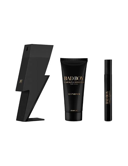 Set Carolina Herrera Bad Boy Le Parfum (perfume 100 ml + mini 10 ml + gel de baño 100 ml) hombre