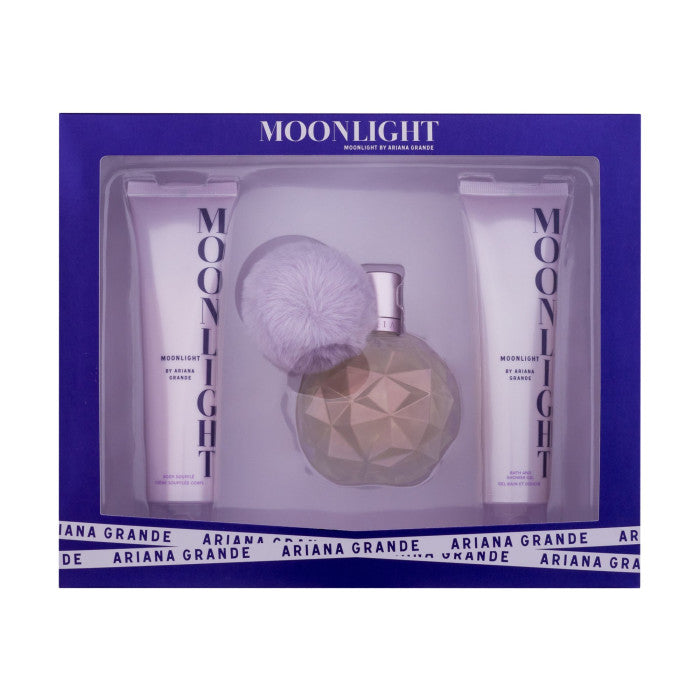 Set Ariana Grande Moonlight (perfume 100 ml + body lotion 100 ml + gel ducha 100 ml) mujer