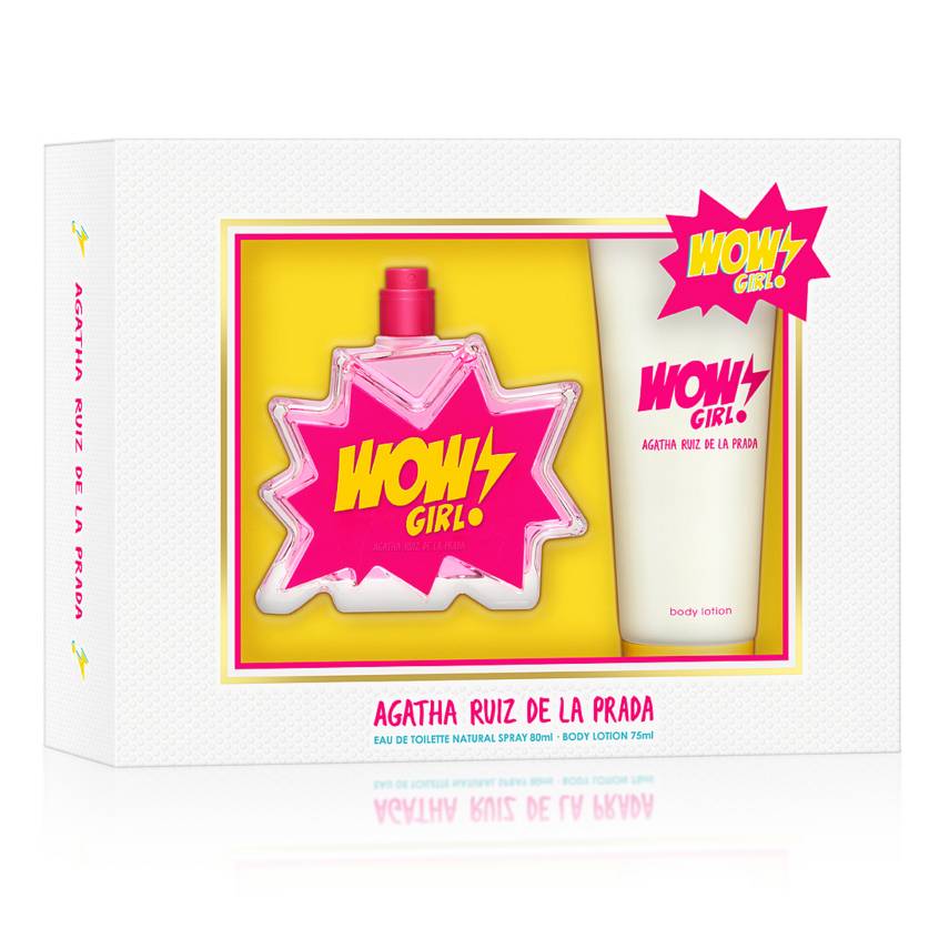 Set Agatha Ruiz De La Prada Wow Girl! (perfume 80 ml + body lotion 75 ml) mujer - Ufemme